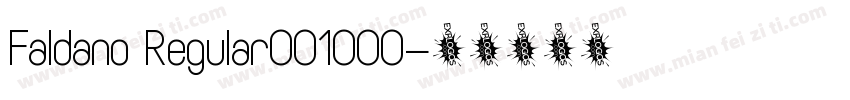 Faldano Regular001000字体转换
